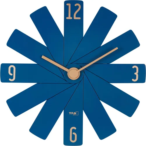 TFA Wanduhr 60.3020.06 Clock In The Box in blau von TFA Dostmann