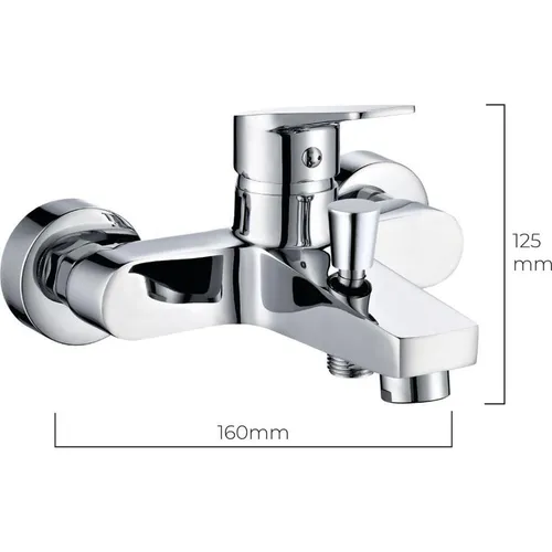 EDM Unterputz-Einhebelmischbatterie für die Badewanne