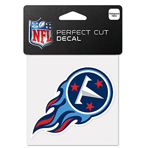 WinCraft NFL Tennessee Titans 63097011 Perfect Cut Color Decal, 10,2 x 10,2 cm, schwarz
