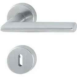 Hoppe Türdrücker Stockholm Rosette BB 40-45 Edelstahl matt