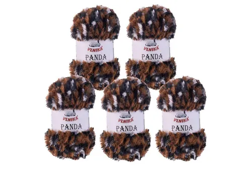 VLNIKA Strickgarn Panda 500g, 330m - Hochwertiges Plüsch-Strickgarn in edlen Farben, ideal für kuschelige Accessoires und fantasievolle Kleidung. Perfekt für kreative Projekte mit 100% Polyester und einfacher Pflege.