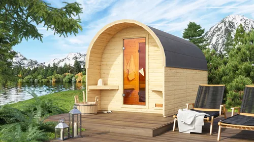 Karibu Holz Fasssauna