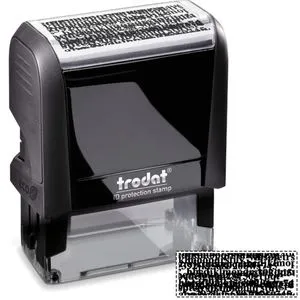 Trodat Stempel Printy, 4912, Datenschutzstempel, 47 x 18 mm