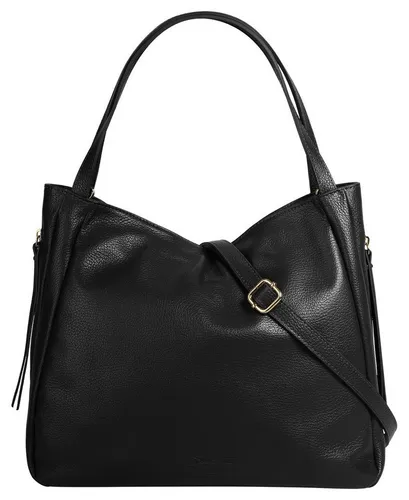 Umhängetasche SAMANTHA LOOK - Elegante Damen-Handtasche aus echtem Leder - Umhängetasche aus 100% italienischem Rindleder, geräumiges Hauptfach mit Reißverschluss und verstellbarem Schultergurt für maximalen Tragekomfort. Ideal für Alltag und Shopping.