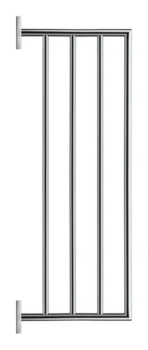 Duravit Karree Handtuchablage chrom 0099621000 - Eleganter Wandhandtuchhalter in Silber, aus hochwertigem Chrom gefertigt, für ein modernes Badezimmer-Design.