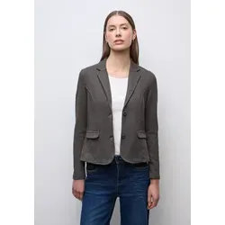 Street One Damen 2117030 Basic Blazer, Rustic Brown Mel, 42 - Eleganter Damenblazer mit Reverskragen in Rustic Brown Mel, ideal für Büro und Freizeit. Perfekte Passform mit ca. 62 cm Armlänge und 49 cm Brustweite.