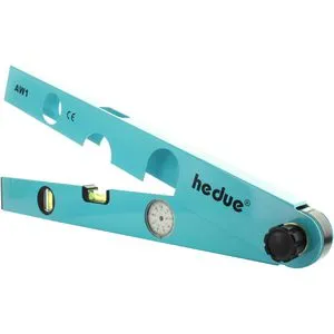 Hedue Winkelmesser D102, AW1, 48cm, 2 Libellen und Umdrehungsuhr, analog