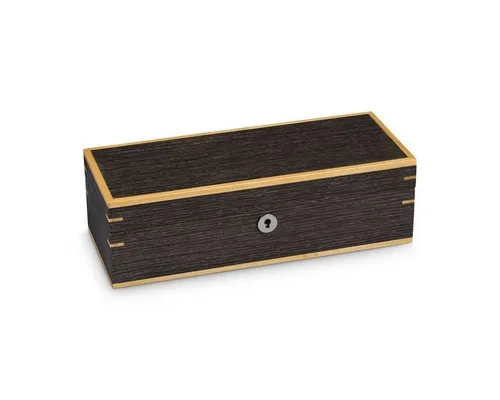 Hermann Jäckle Uhrenbox Aspach – für 5 Uhren, Ginkodekor, edles Design (2320-5G)