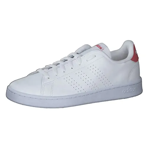 adidas Herren Advantage Sneaker, FTWR White FTWR White Better Scarlet, 44 EU