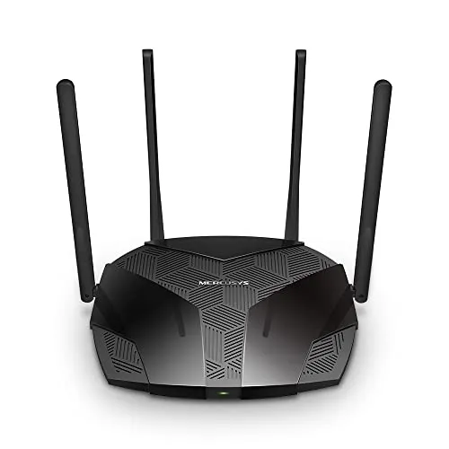 Mercusys MR3000X Wi-Fi 6 Router - Dual-Band AX3000, 4 Gigabit-Ports, WPA3 für maximale Sicherheit und blitzschnelle Geschwindigkeiten bis zu 2976 Mbps