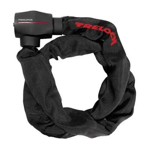 TRELOCK Kettenschloss BC 580 schwarz - 1100 mm Länge, 9 mm Durchmesser - Fahrradschlösser, robust und sicher für optimalen Diebstallschutz unterwegs.