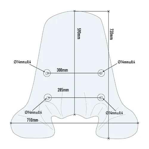 GIVI Windschutzscheibe für Honda SH 125/150