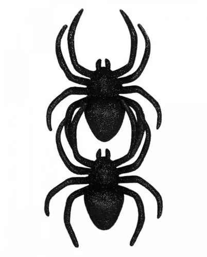 Horror-Shop Dekoobjekt Halloween Spinnen Deko 2 St.