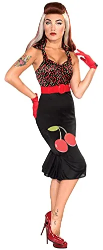 Forum Novelties Kostüm Pin Up Rock-Kirsche Anne in rot von Forum Novelties