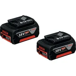 Bosch Akku GBA 18 Volt 2x 4,0 Ah M-C Professional