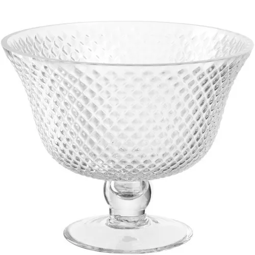 LEONARDO Dekoschüssel - elegante Dekorationsschale in Weiß - Schalen & Schüsseln, aus hochwertigem Kalk-Natron Glas, ideal für stilvolle Dekoration in jedem Raum.