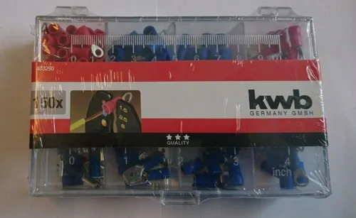 KWB Kabelschuhsortiment 150 teilig Ringkabelschuh