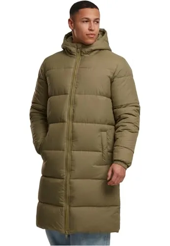 Urban Classics Herren Long Puffer Coat - Lange Winterjacke für Männer, bietet optimalen Kälteschutz und kombiniert Funktionalität mit modernem Quiltdesign für stilvolle Winterlooks.