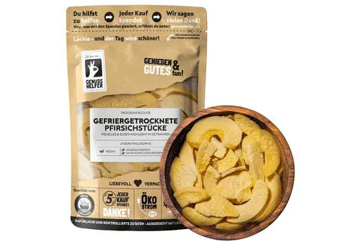 Bremer Gewürzhandel Trockenfrüchte Pfirsichstücke, gefriergetrocknet, 50 g