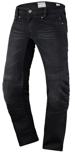 Scott Denim Stretch Damen Motorradjeans, schwarz, Größe 44 von Scott