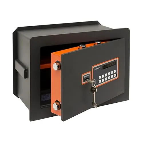 ARREGUI Plus C Tresor Sicherheitsstufe S2 | Tiefenverstellbarer Wandtresor mit Kl. A Zertifiziertem 2-Faktor-Sicherheitsschloss | Safe für Zuhause oder Gewerbe mit Code (19 L - 27 X 38,5 X 20/30 cm)