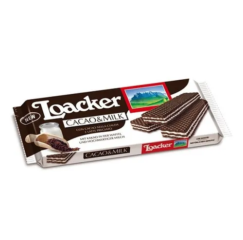 Loacker cacao & milk Würfel Kakao und Milch kekse Waffeln 175g