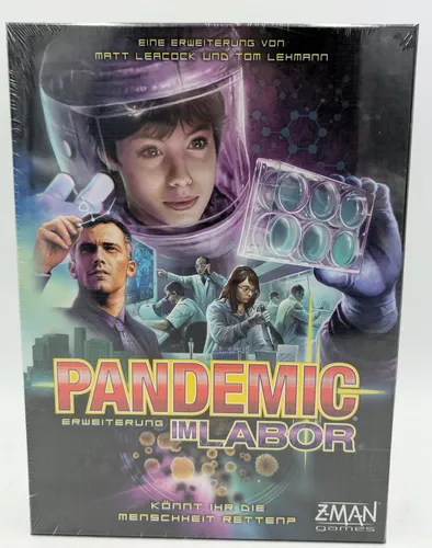 Pandemie - Im Labor - 1 Erweiterung NEU/Ovp - Gesellschaftsspiel für ab 12 Jahre, erweitert das Pandemie-Erlebnis mit neuen architektonischen Herausforderungen und strategischen Möglichkeiten.