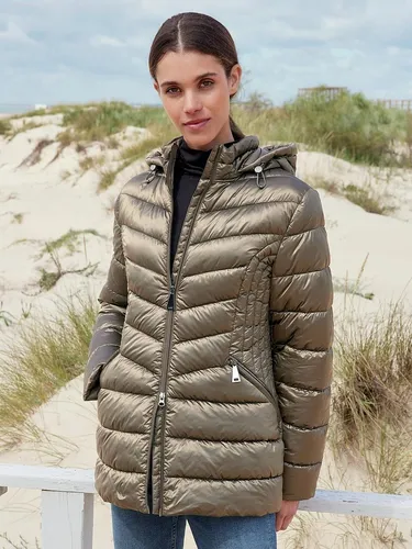 Betty Barclay Damen Jacke - Damen-Mäntel mit edler Sandwich-Steppung, figurumspielender Passform und abnehmbarer Kapuze für optimalen Tragekomfort und feminine Silhouette.