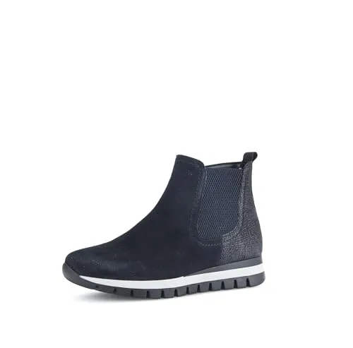 Gabor Damen Klassische Stiefeletten, Frauen Stiefeletten,halbstiefel,Kurzstiefel,uebergangsschuhe,dkblue/Ocean (Mic),38 EU / 5 UK