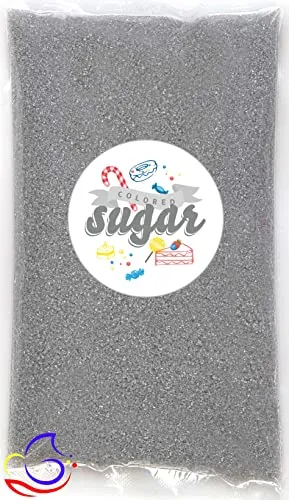 Bunter Zucker Grau 1 kg Dekorzucker