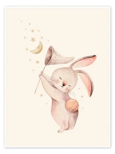 Posterlounge Wandbild Ich fang dir einen Stern, Kidz Collection, erhältlich als Poster, Leinwandbild, Wandsticker oder Acrylglasbild