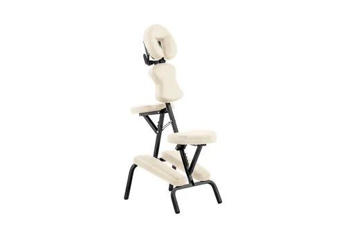 Physa Massageliege PHYSA MONTPELLIER Beige - Klappbarer Massagestuhl für mobile Anwendungen, mit ergonomischer Kopfstütze und bis zu 130 kg belastbar. Ideal für Wellness und kosmetische Behandlungen.