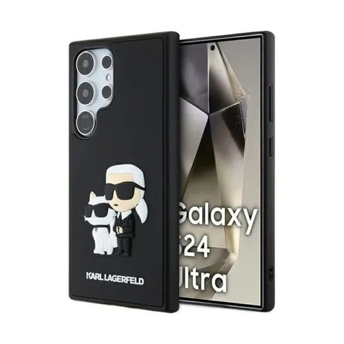 Karl Lagerfeld KLHCL3DRKCNK - 3D Rubber Hardcase für Samsung Galaxy S24 Ultra - Smartphone Hülle mit einzigartigem 3D-Design von Karl Lagerfeld, bietet optimalen Schutz und stylischen Look für dein Samsung Galaxy S24 Ultra.