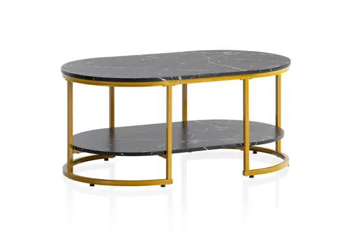 FINEBUY Couchtisch FB59210 in schwarz von FineBuy