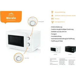 ETA Mikrowelle Morelo I 700W in weiß von ETA