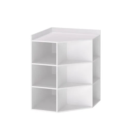 Vicco Eckregal Elina, Weiß, 60 x 80 cm in weiß von Vicco