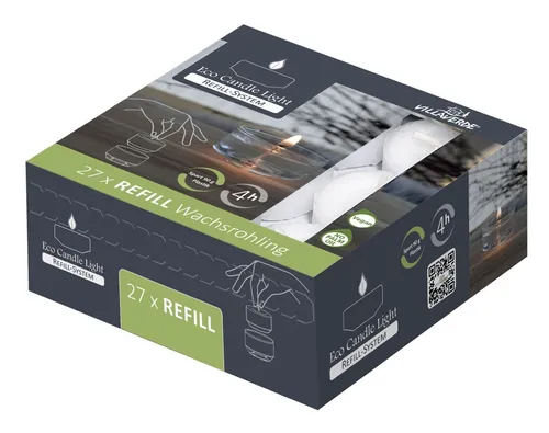 Villa Verde Teelichter ECL Nachfüller, 27er Pack - Teelichter für stimmungsvolle Beleuchtung, brennen sauber und gleichmäßig – ideal für jede Gelegenheit.