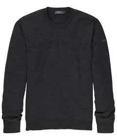 Maerz Herren Pullover 490500, Grau (Gr. 52) - Hochwertiger Rundhalspullover aus 100% Merinowolle, maschinenfest und pflegeleicht. Ideal für sportliche Outfits und optimalen Tragekomfort.