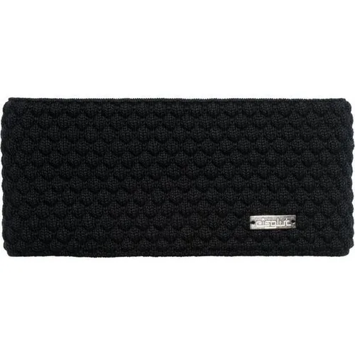 Eisglut Stirnband Minal Merino, schwarz in schwarz von Eisglut
