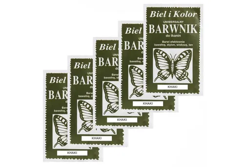 maDDma Kreativset 5 x 10g Batikfarbe Textilfarbe Stofffarbe färben, bitte Farbmix wählen, khaki