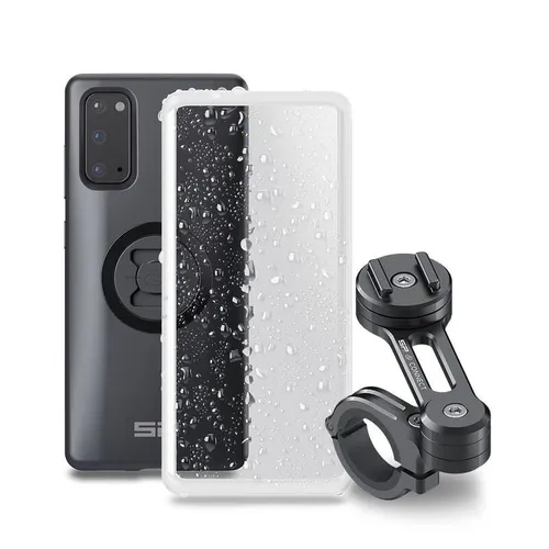 SP Connect Handyhalterung Set für Samsung Moto Bundle - Smartphonehalterung für Motorräder - Das SP Connect MOTO BUNDLE bietet eine sichere und komfortable Fixierung Ihres Handys mit Wetterschutz und 360° Verstellmöglichkeit.