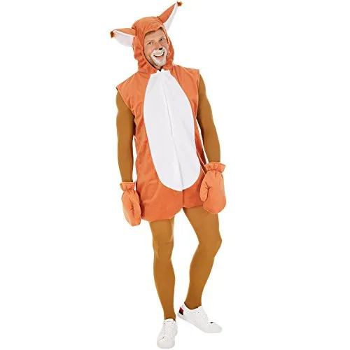 tectake® Kostüm Eichhörnchen – Flauschiger Hingucker - Kostüme für Karneval und Mottopartys, detailverliebt und bequem – werde zum niedlichsten Eichhörnchen und sorge für Lacher und gute Stimmung!