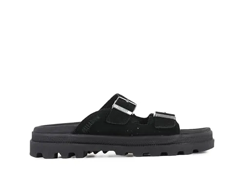 Palladium Unisex Dunelite Sandal, Black, 41 EU - Wanderschuhe mit stonewashed Canvas-Obermaterial, ideal für Komfort und Stil bei Outdoor-Aktivitäten.