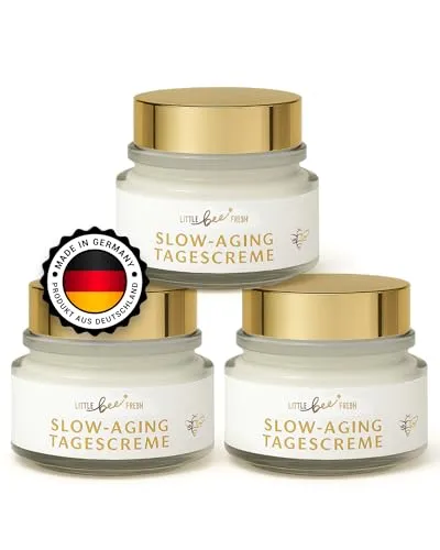 little bee fresh Bienengift Tagescreme Spar-Set (3x) - Luxuriöse Tagescreme mit hochwertigem Bienengift, ideal für reife Haut. Die nicht fettende Textur zieht schnell ein und sorgt für ein glatteres, gepflegtes Hautbild. Optimal für die tägliche Pflege.