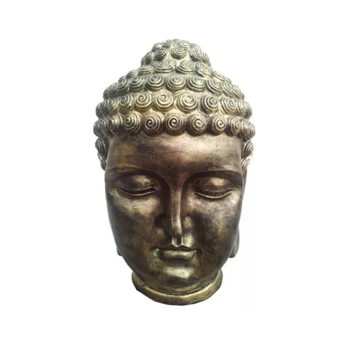 Deko Figur Buddha Statue 48 cm aus Kunststoff - Elegante Buddha Skulptur in Gold, ideal für verschiedene Räume. Setzen Sie stilvolle Akzente in Ihrem Zuhause mit dieser einzigartigen Figur.