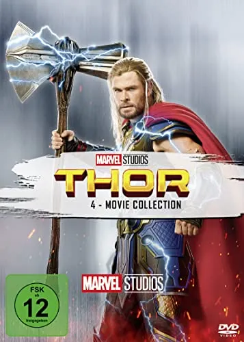 Thor - 4-Movie Collection [4 DVDs] NEU/OVP - Filme: Erleben Sie die epischen Abenteuer von Thor in dieser exklusiven 4-Movie Collection auf DVD, perfekt für jeden Marvel-Fan!