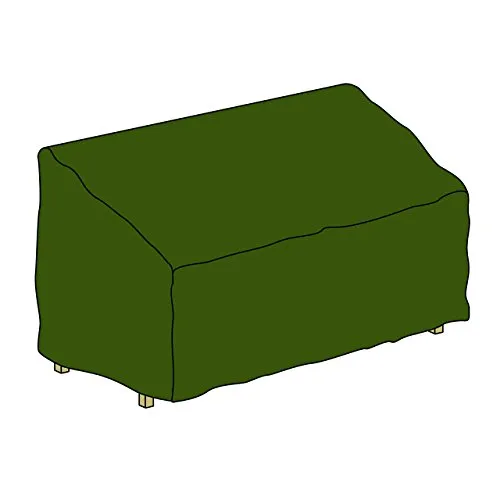 Nexos Trading Gartenbankabdeckung Abdeckhaube Wetterschutz beschichtet wasserdicht 150 x 62 x 90 cm Abdeckplane Grün Polyestergewebe mit Beschichtung