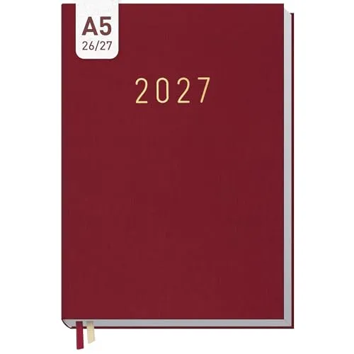 Häfft® Business-Timer 2026 2027 A5 für 17 Monate: August 26 bis Dez. 27 - Buchkalender, Terminplaner, Wochenkalender, Terminkalender, Wochenplaner 