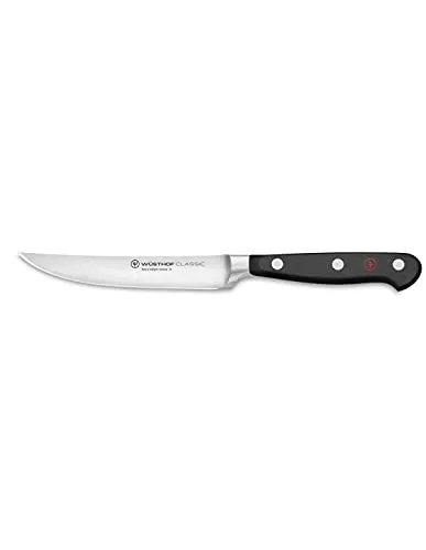 Wüsthof Classic Steakmesser 12 cm - Hochwertiges Küchenmesser, ideal zum Schneiden von Steak und Fleisch. Mit einer 12 cm langen Klinge und ergonomischem Griff für exakten Schnitt und besten Komfort.