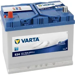 VARTA Blue Dynamic E24 Autobatterie - 12V 70Ah, hohe Startkraft mit 630 A Kälteprüfstrom für zuverlässige Leistung